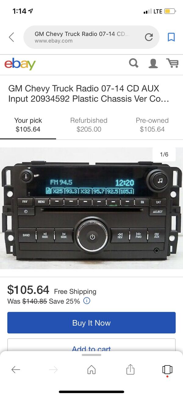 Radio For 2003 Chevy Silverado