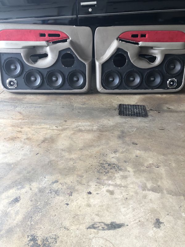 2 Front Custom Door Panels Fits One 6 5 Speaker And 4 8in Midrange