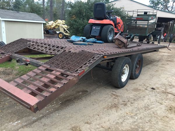 20 Ft Gooseneck Flatbed Trailer With Dovetail Steel Floor For Sale In