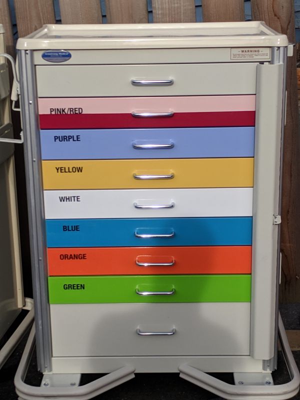 Medical Hospital Surgical Crash Carts Veterinary Tool Chest OR ER for