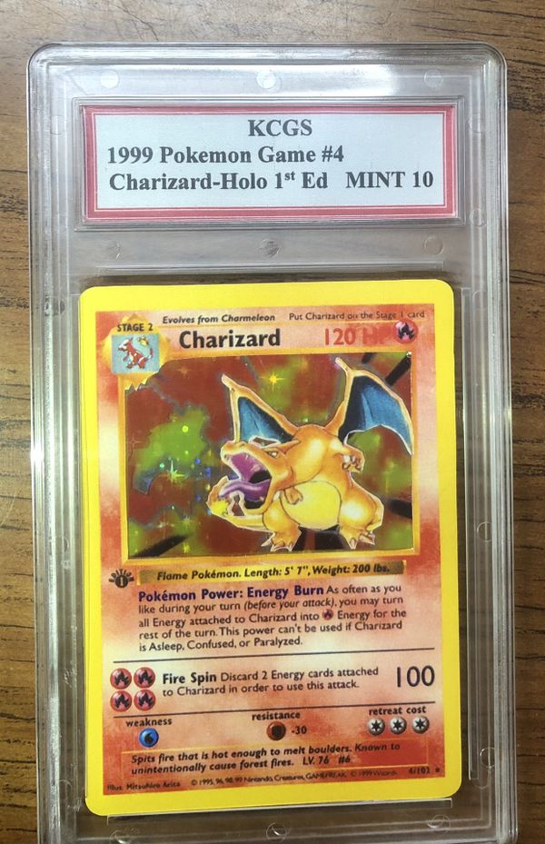 First Edition Charizard Psa 10 Graded Pokemon - PELAJARAN