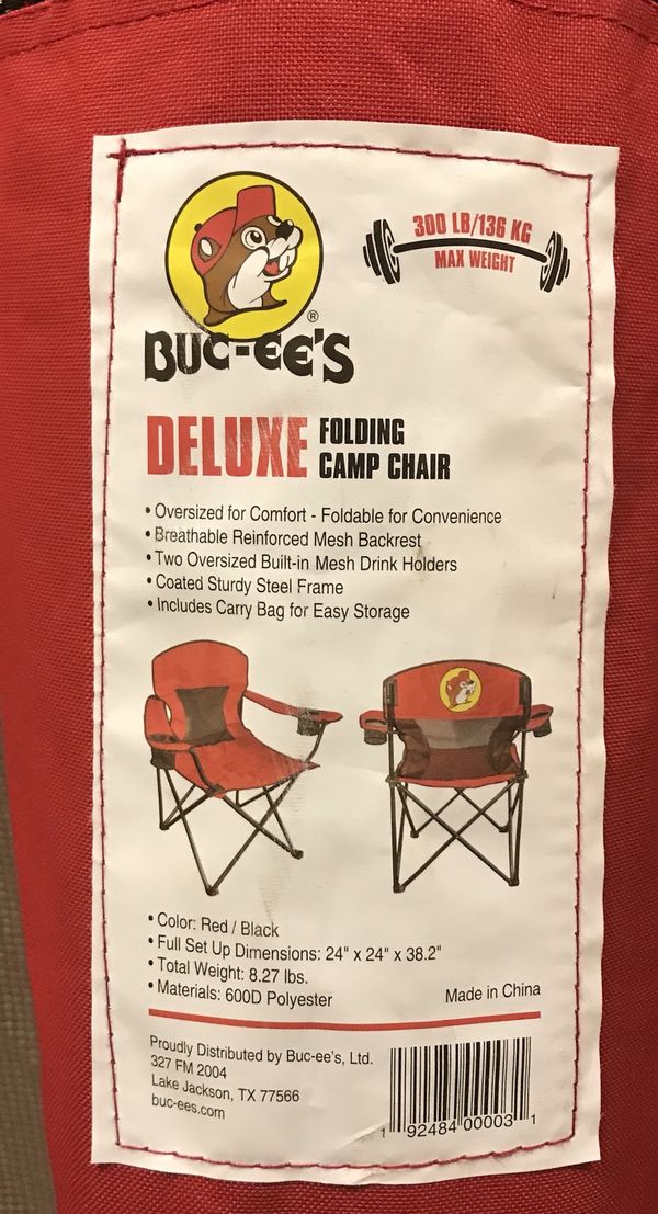 Bucee’s Deluxe Folding Camp Chair for Sale in Denton, TX OfferUp