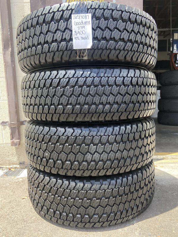 (4) Used Tires 265 70 17 Goodyear For Sale In Mesa, Az - Offerup