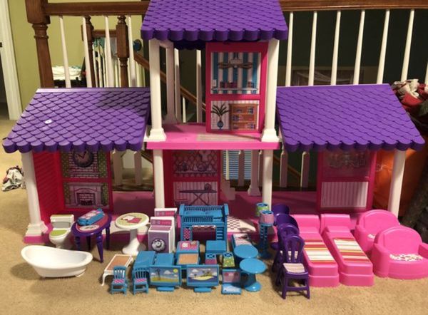 american plastic 4 room dollhouse