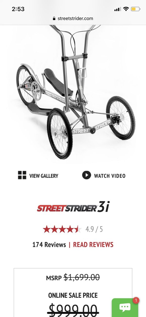 strider outdoor elliptical