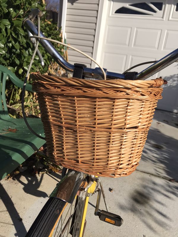 schwinn bicycle wicker basket