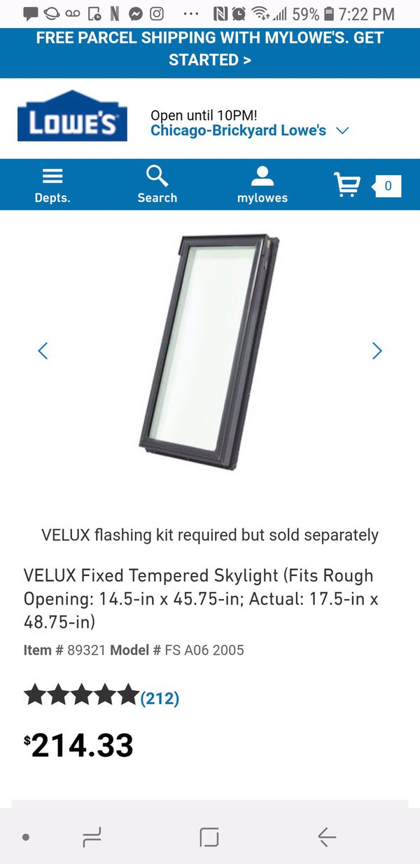Velux window skylight and flashing kit for Sale in Chicago, IL - OfferUp