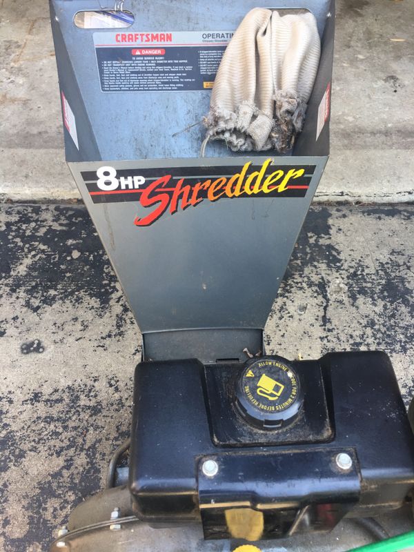 Craftsman 8hp Chipper/ Shredder for Sale in Plainfield, IL OfferUp