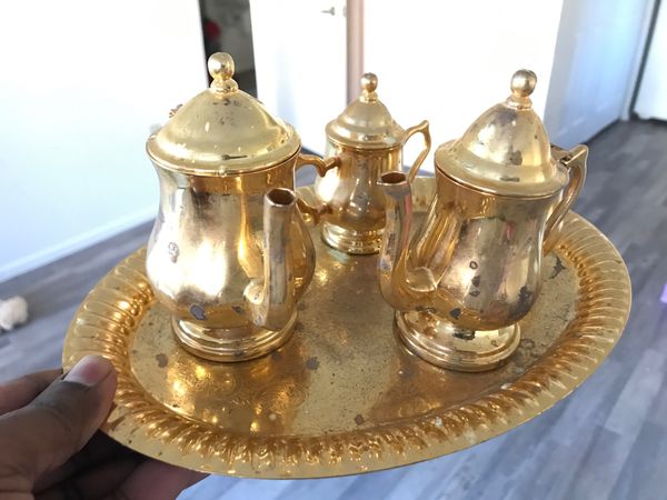 godinger silver art co miniature tea set