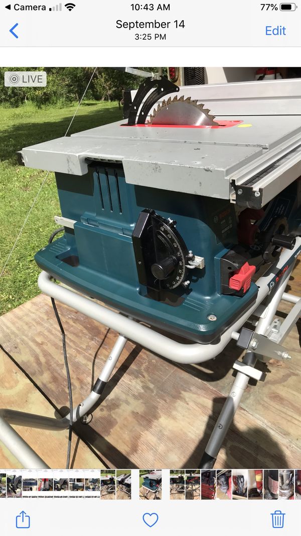 Bosch TS3000 table saw with stand for Sale in Riviera Beach, FL OfferUp