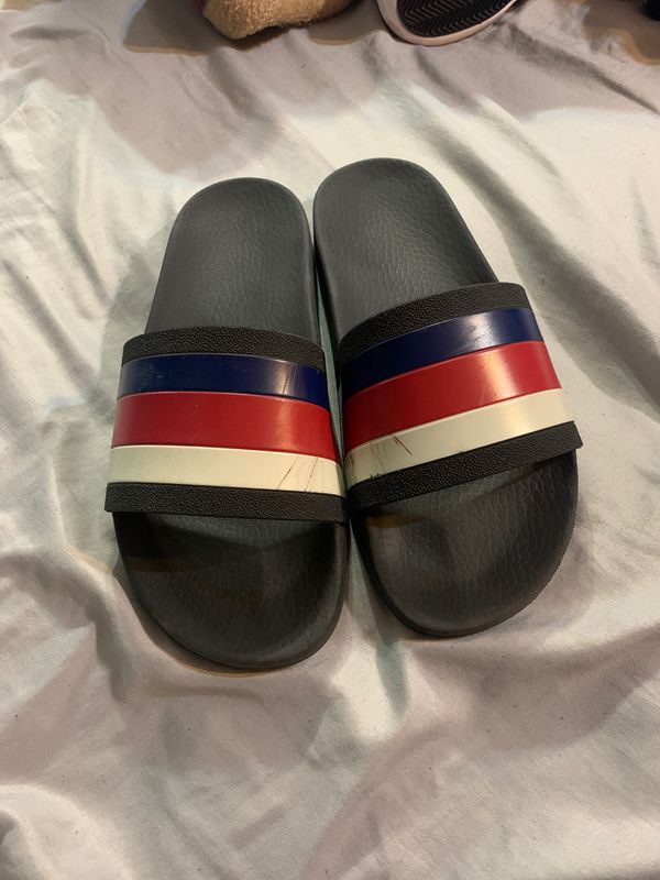 Gucci Slides 100% Authentic Red, White, Blue and Black SZ. 8 for Sale ...