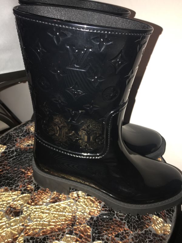 Black Louis Vuitton Rain Boots Size 41 10 For Sale In Orlando Fl Offerup