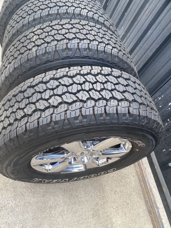 Brand new take offs Ford F150 18 inch wheels and Goodyear all terrain tires for Sale in Houston
