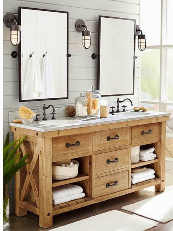 Rustic farmhouse bathroom vanity 60” for Sale in Cape