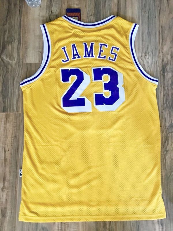 lebron lakers throwback jersey