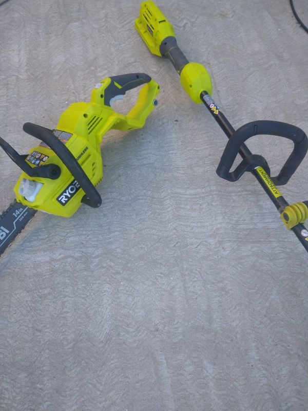 Ryobi 40 volt chain saw and weed eater tool only used work great for