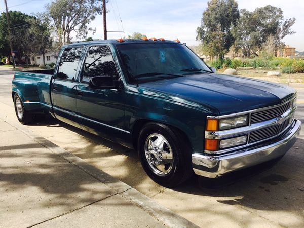 1993' Chevy Crew Cab Dually 123k Miles , Lowered on Alcoas , Stereo ...