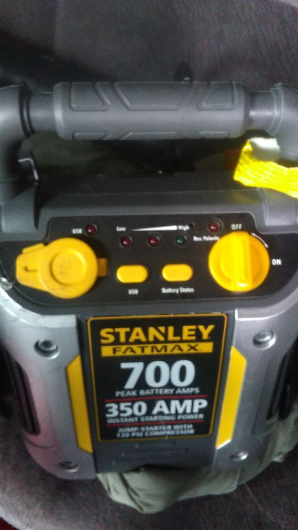 Stanley fat max 700 amps jump-starter +air compressor for Sale in