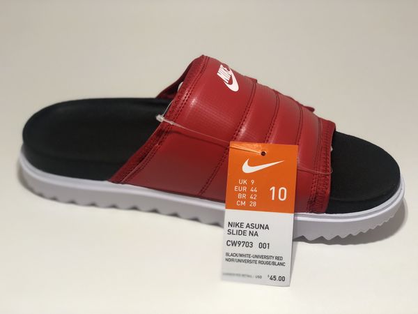 nike asuna slide men's red