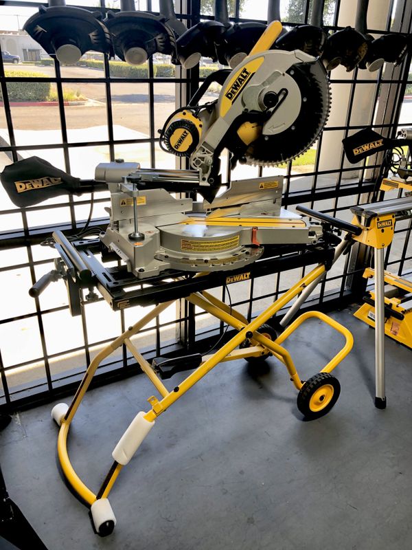 DeWALT 12" Sliding Miter Saw (Model#DWS780) and Rolling Stand for Sale
