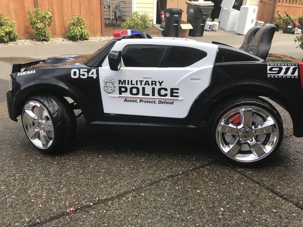 big wheels police car