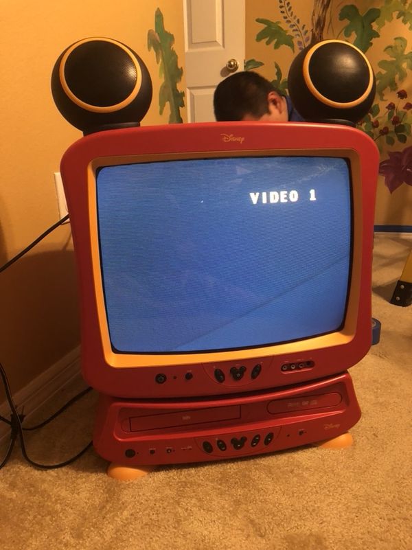Mickey Mouse tv DVD player and vhs for Sale in Davenport, FL OfferUp