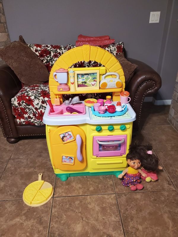 fisher price dora talking kitchen