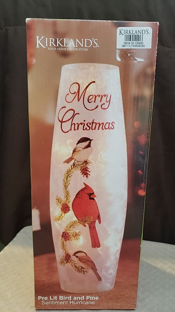 Kirklands pre lit bird & pine Hurricane NIB for Sale in Jacksonville