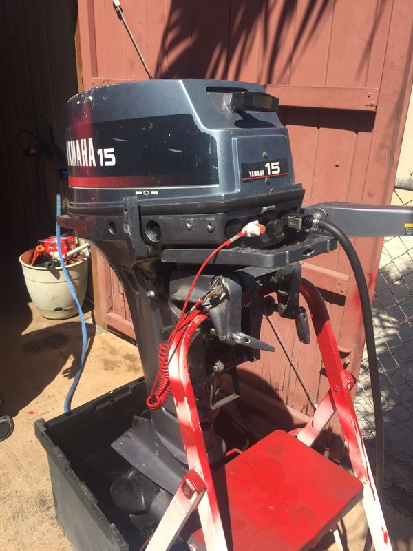 Yamaha 15hp 15 hp 2-Stroke Outboard Engine Motor Freshwater Super Clean ...