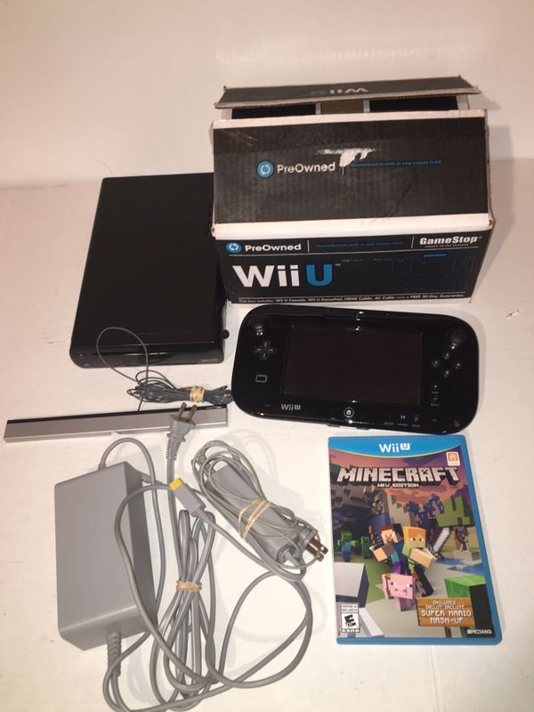 Wii U Console COMPLETE GamePad, All Cords, MINECRAFT Game, UNDER