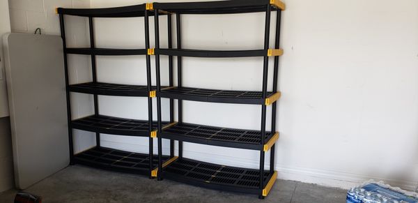 Commander 20 In D X 48 In W X 72 In H 5 Tier Plastic Freestanding Shelving Unit For Sale In Cape 1067