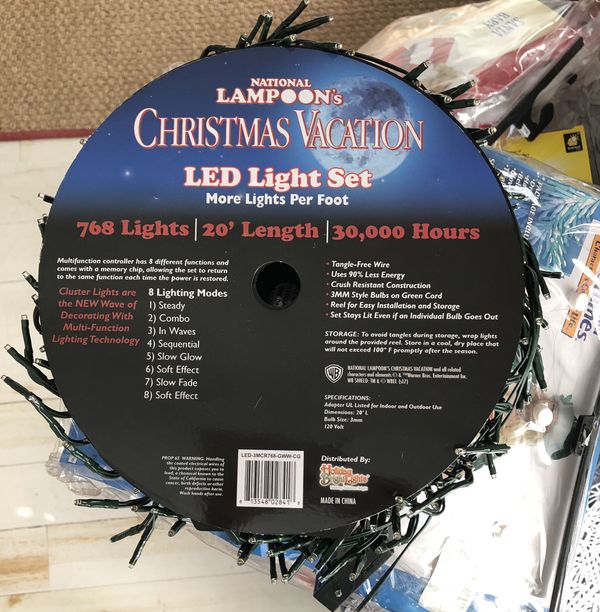 Christmas lights, national lampoons Christmas vacation LED light set