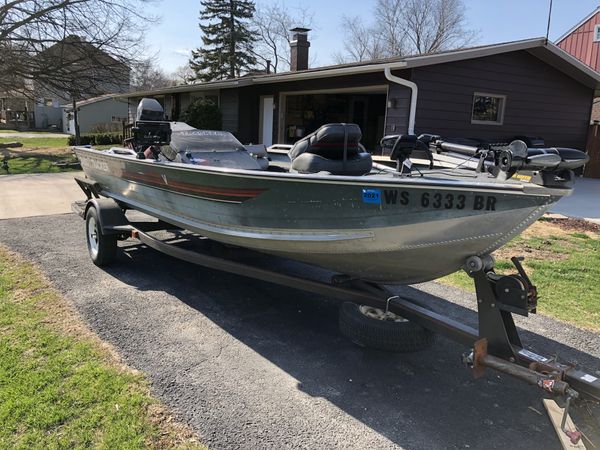 1988 bass tracker tournament v17 for Sale in Bristol, WI - OfferUp