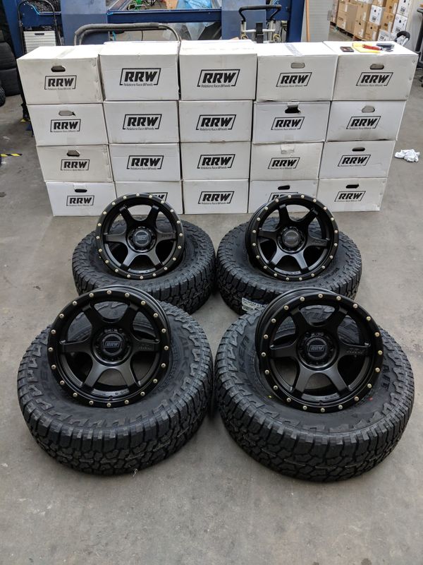 RRW RR2V 17" Offroad wheels and A/T Tires Combo for Colorado ZR2 GMC