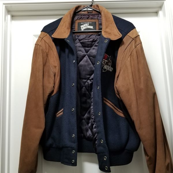 Vintage 90 S Planet Hollywood Las Vegas Leather Wool Men Black Jacket Sz Large For In Nampa Id Offerup