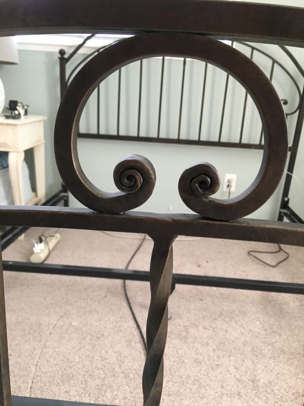 Ethan Allen Queen Size Rod Iron Bed Frame for Sale in Maple Valley, WA ...