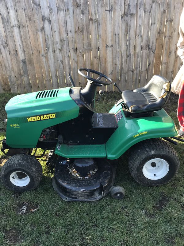 42” Weed Eater Riding Lawn Mower with Cart for Sale in North Ridgeville