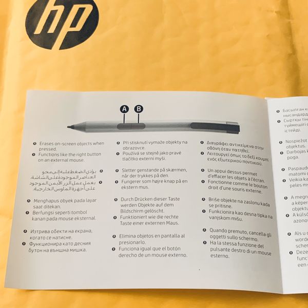 HP Active Pen Digital Stylus With Holder For EliteBook G1 G2 ProBook