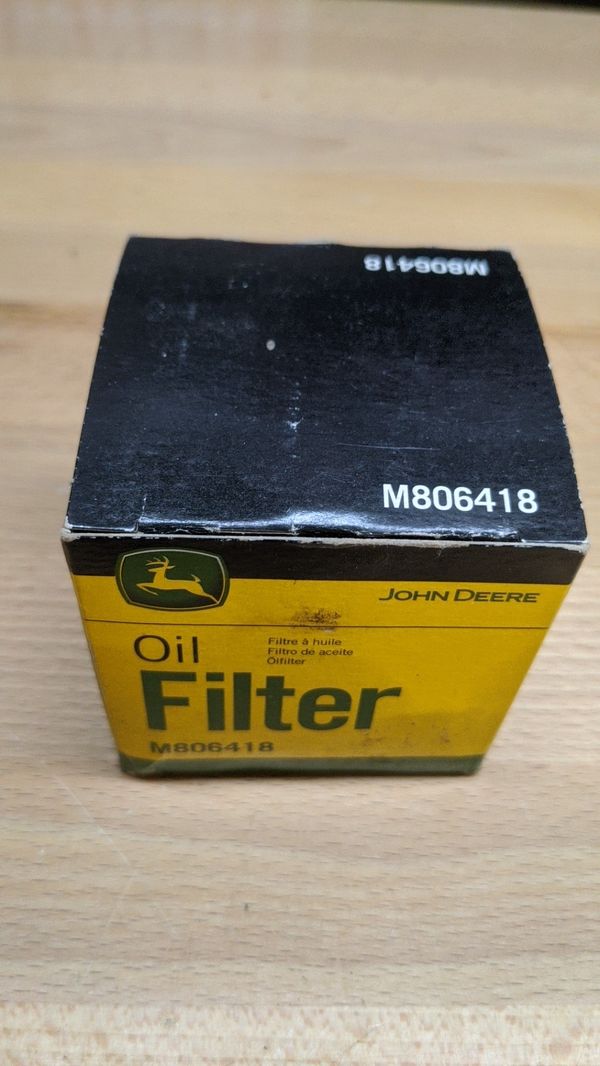 M806418 John Deere Oil Filter 1023E, 1025R, 1026R, 2210, 4010,755, HPX