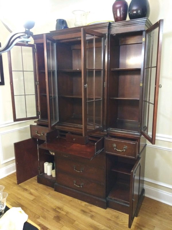 Cherry Mahogany Antique China Cabinet for Sale in Tucker ...