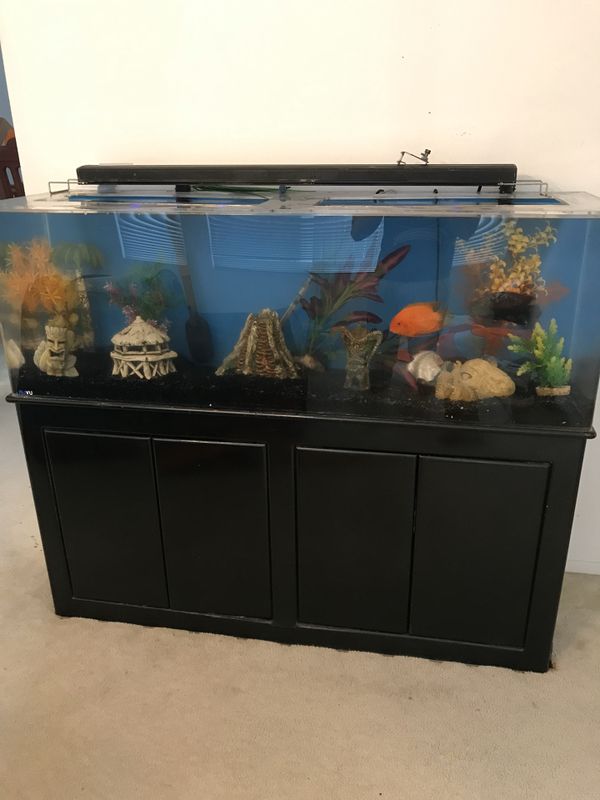 100 gallon acrylic aquarium full set up with stand for