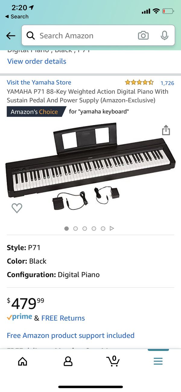 Yamaha 88 keys weighted keyboard