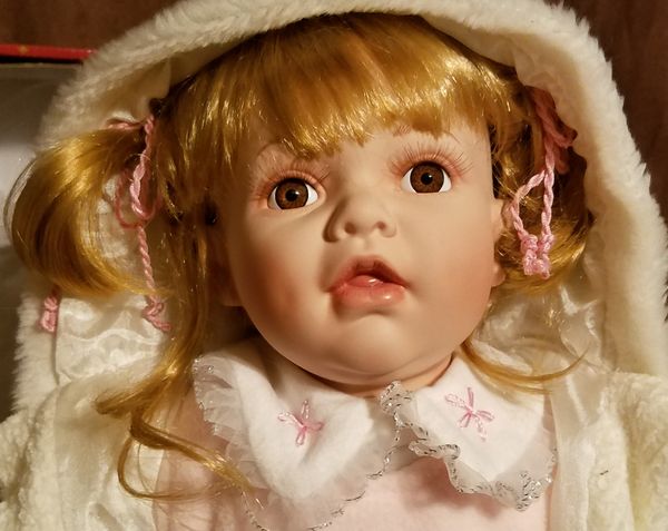 Swan Collection Porcelain Doll Amber 22