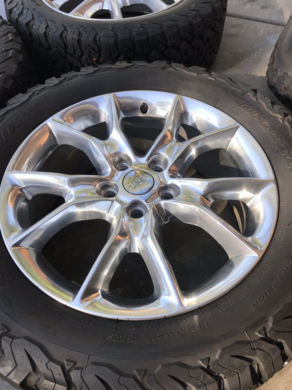 Jeep Grand Cherokee wheels BF Goodrich KO2 275/55/R20 tires for Sale in ...