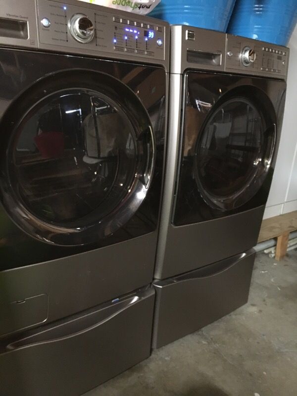 SEARS Kenmore Elite Washer/Gas Dryer/Pedestals Set FL/Original Receipts