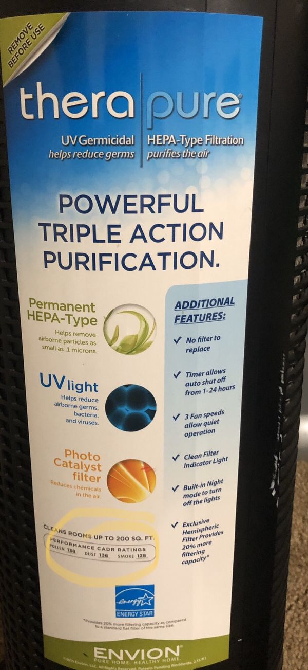 envion air purifier tpp540