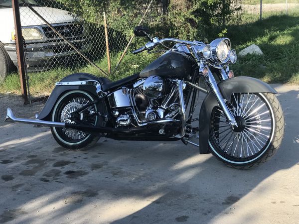 04 cholo style Harley Davidson softail for Sale in San Antonio, TX ...