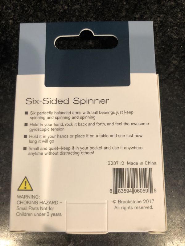 brookstone fidget cube spinner