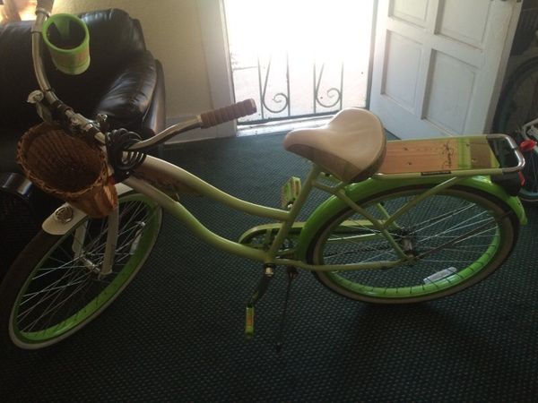 lime green beach cruiser