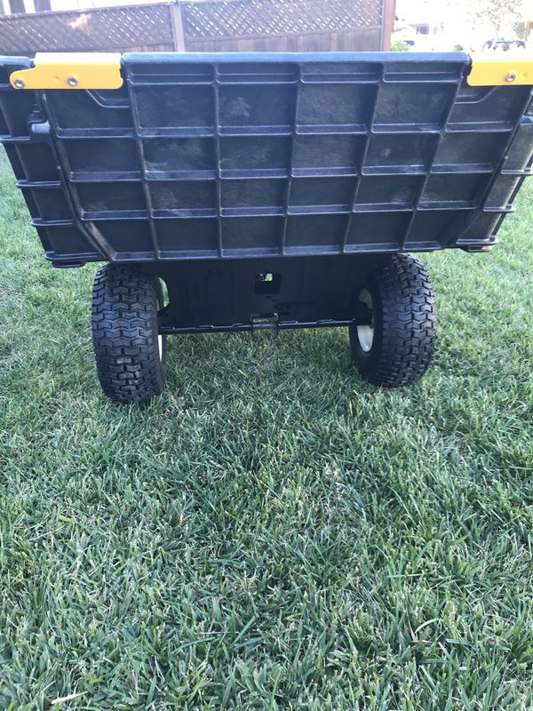 Cub Cadet Utility Trailer 10 cu. ft. Tow-Behind Dump Cart For Riding ...